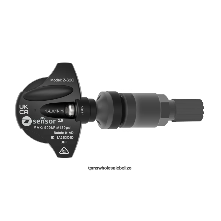 Holden OE Replacement TPMS Sensor - OE P/N 95712232, 13598773 Freq 433Mhz - TPMS For Car BT2RL53 Metal Valve Stem - Dark Gray